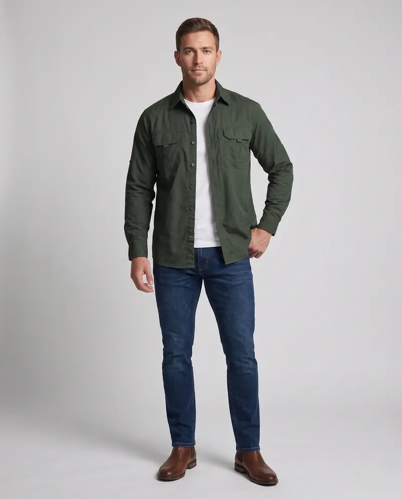 Herren Funktionshemdjacke Drune