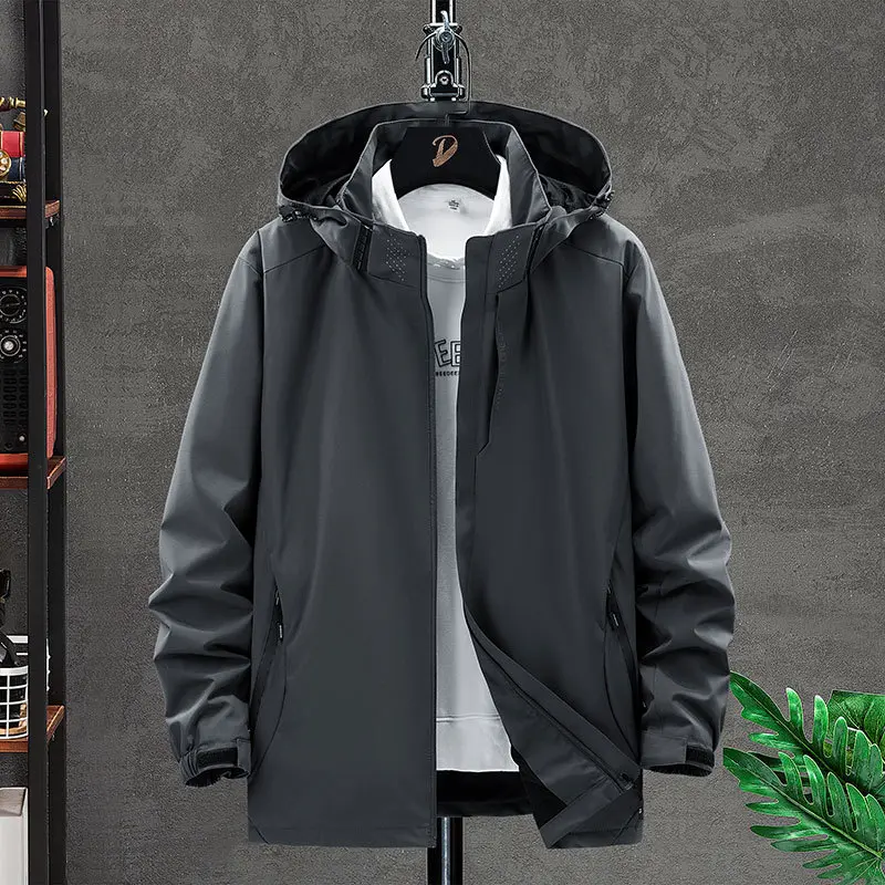 Herren Funktionsjacke mit verstellbarer Kapuze Drune