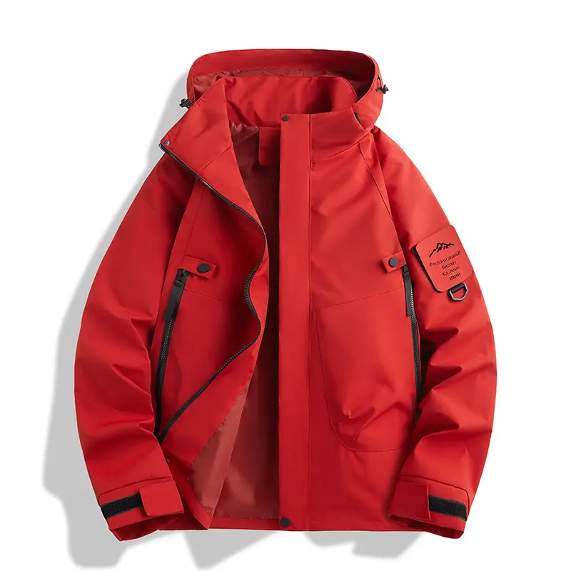 Herren Funktionsjacke mit verstellbarer Kapuze