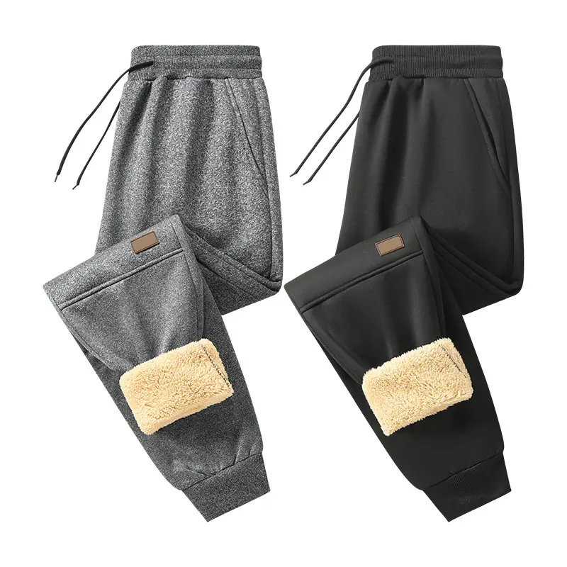 Herren Gefütterte Cozy‑Tech Jogginghose mit Teddy‑Innenfutter, Kordelbund & Bündchen Drune