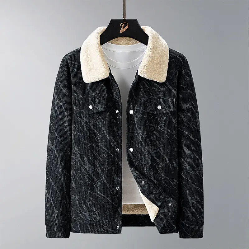 Herren Gemusterte Cordjacke Drune