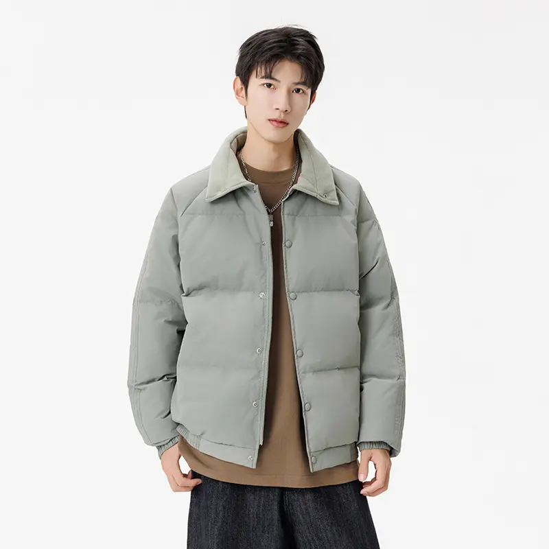 Herren Gepolsterte Winter-Steppjacke mit Teddykragen und winddichter Thermofüllung Drune