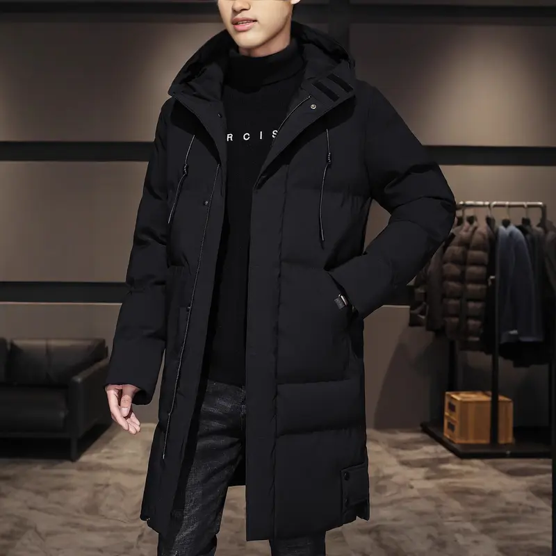 Herren Isolierter Langparka mit Kapuze, winddichter Hülle & Utility-Taschen Drune