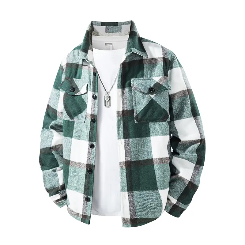 Herren Karierte Flanelljacke mit praktischen Taschen Drune