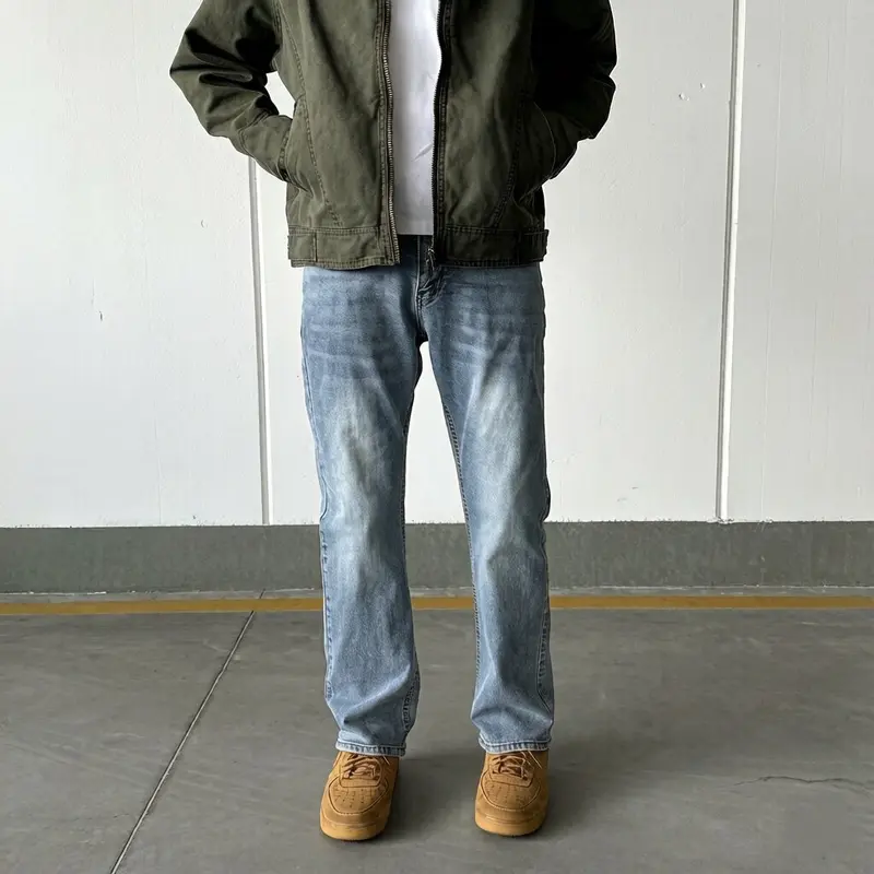 Herren Klassische Jeanshose Drune