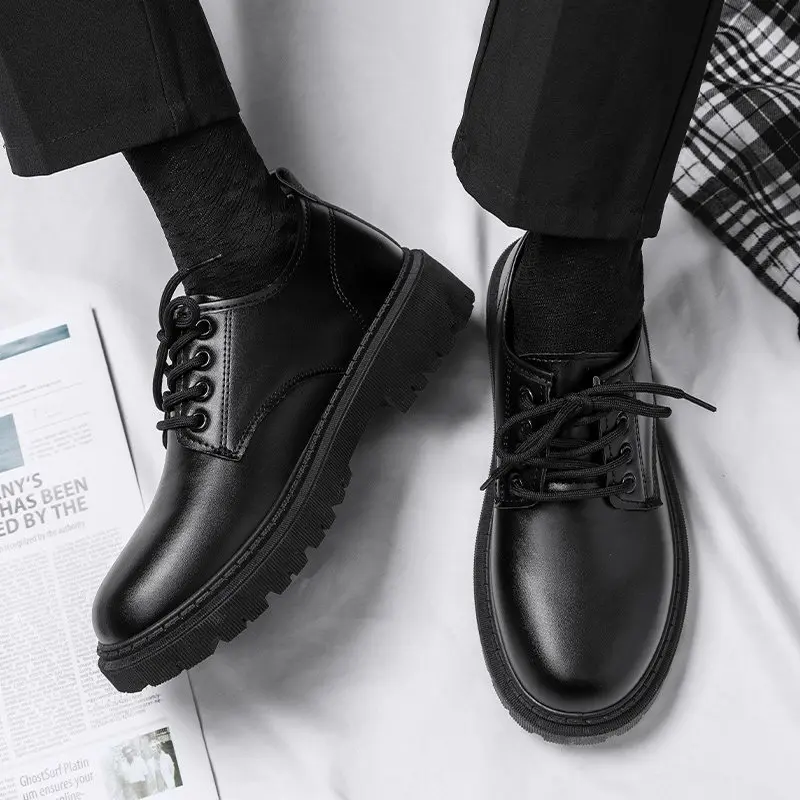 Herren Klassische Schnürschuhe mit robuster Sohle Drune