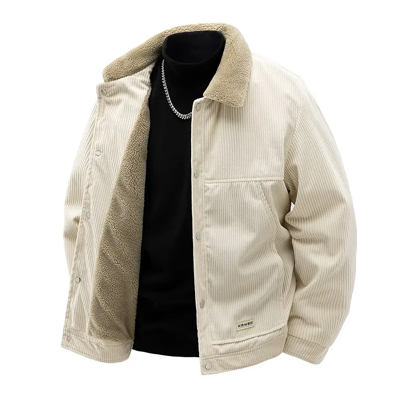 Herren Komfortable Cordjacke Drune