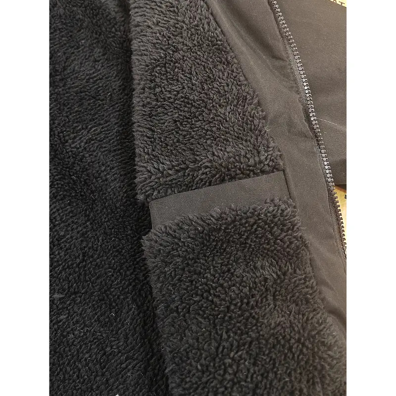 Herren Lange Winterjacke mit Kapuze und Kunstfellbesatz Drune