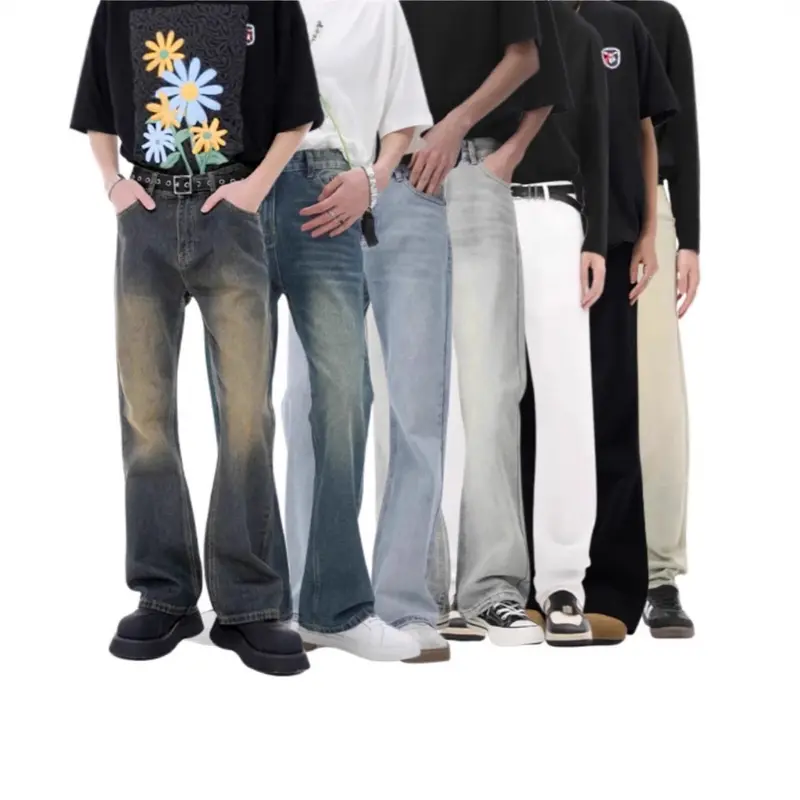 Herren Lässige Hochtaillierte Jeans Drune