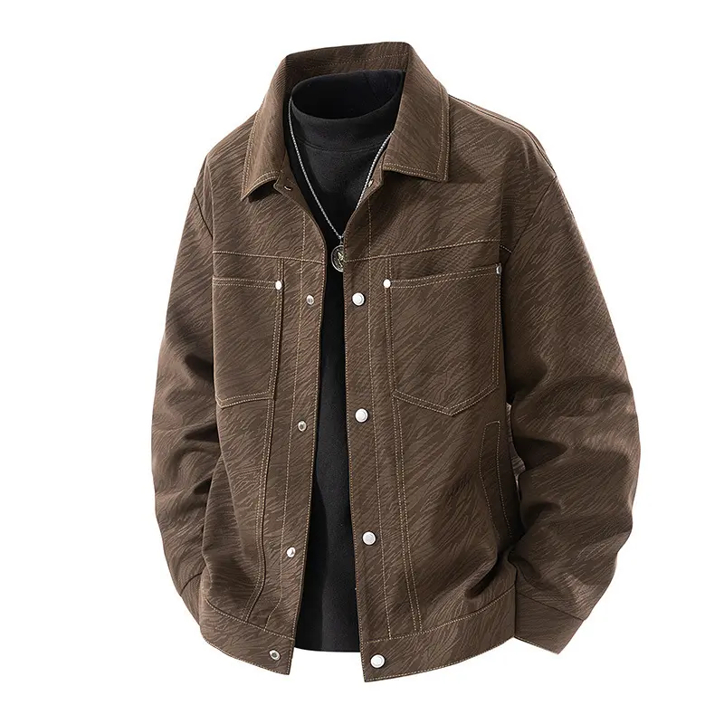 Herren Lässige Overshirt Jacke Drune