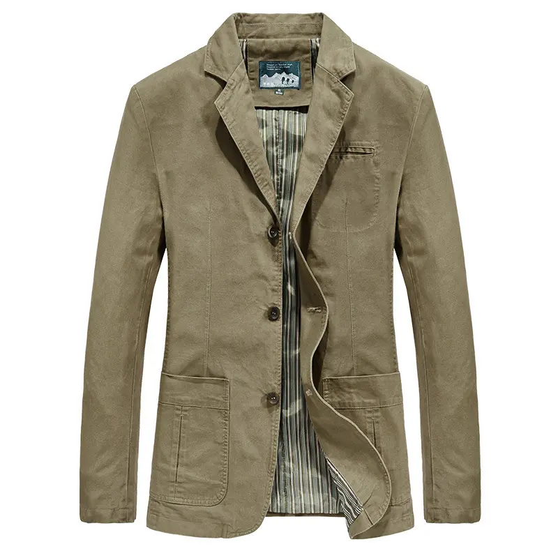 Herren Lässiger Baumwollblazer Drune