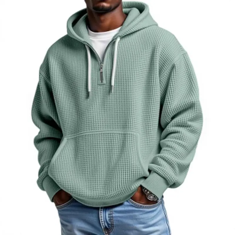 Herren Lässiger Kapuzensweater mit innovativer Struktur Drune
