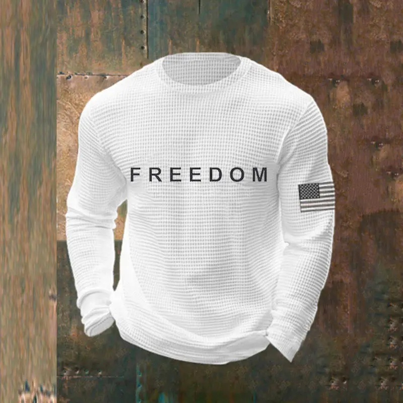 Herren Lässiger Sweatshirt mit Statement Print Drune