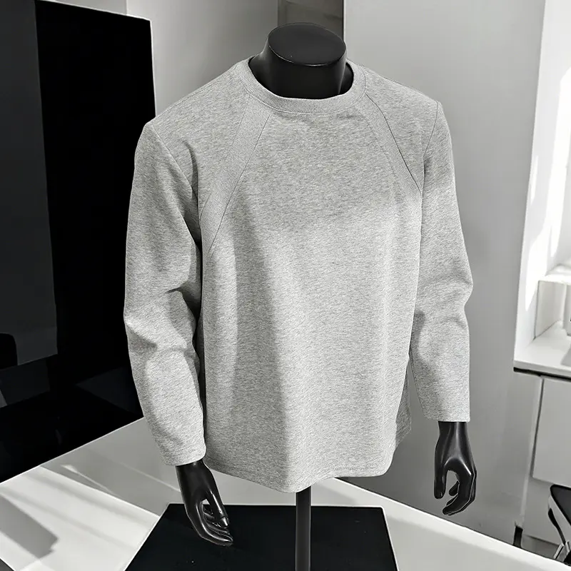 Herren Lässiges Raglan-Sweatshirt mit Rundhals, leichter Struktur und relaxed Fit Drune