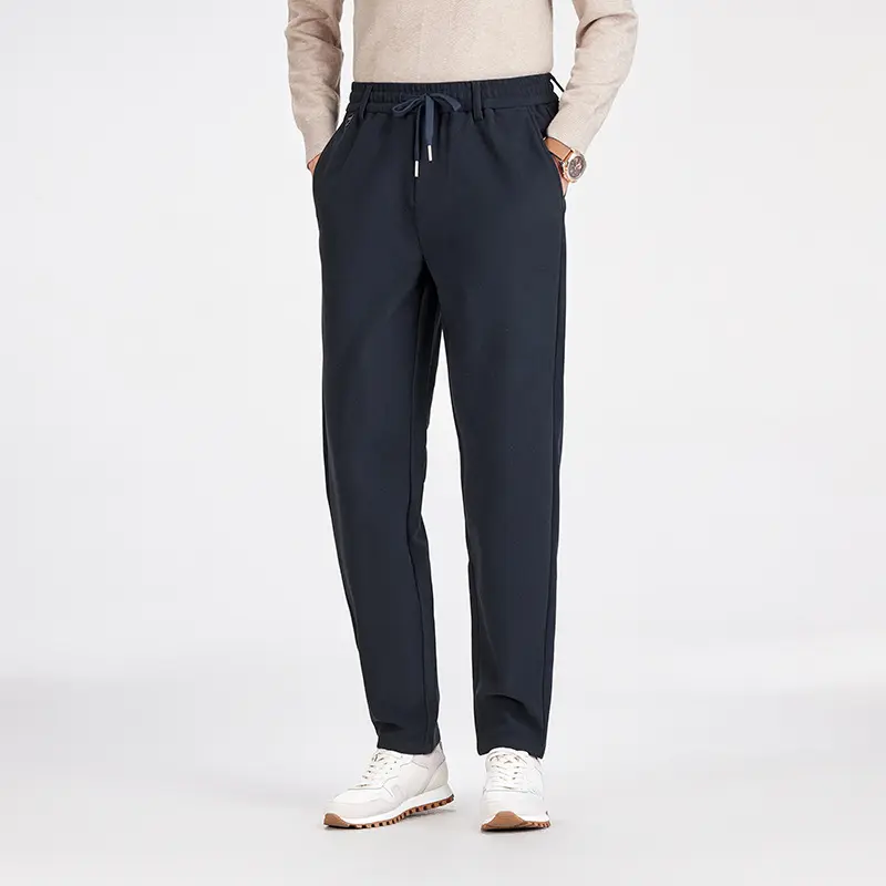 Herren Legere Jogginghose mit geradem Schnitt, elastischem Bund und umgeschlagenem Saum Drune