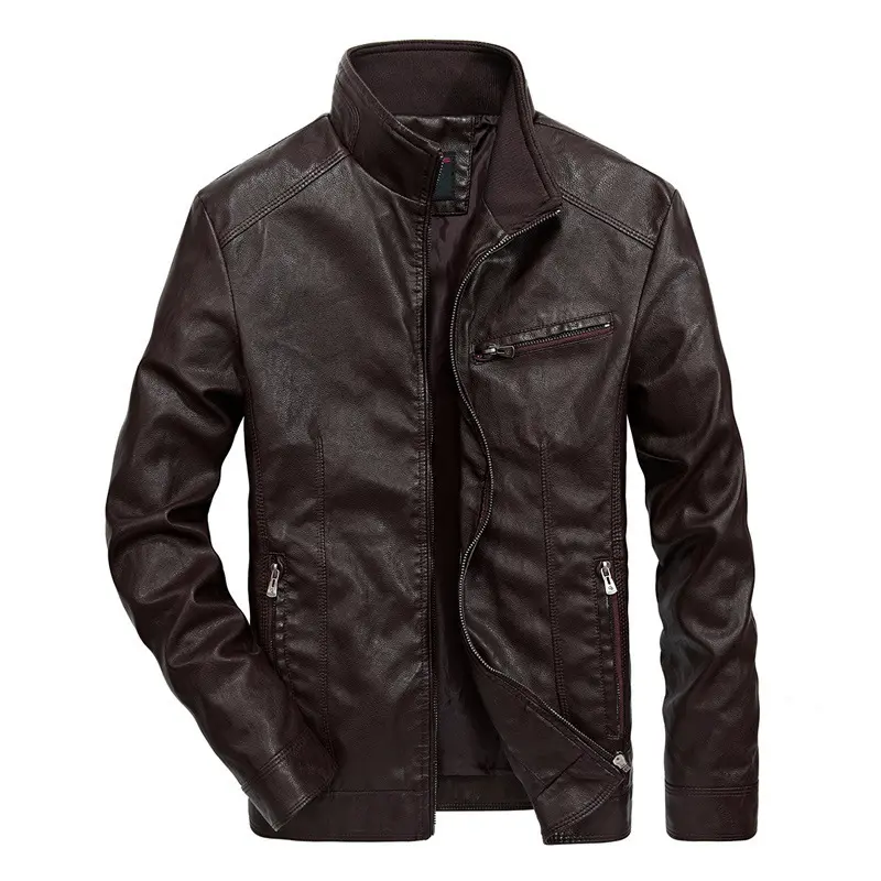 Herren Legere Lederjacke Drune
