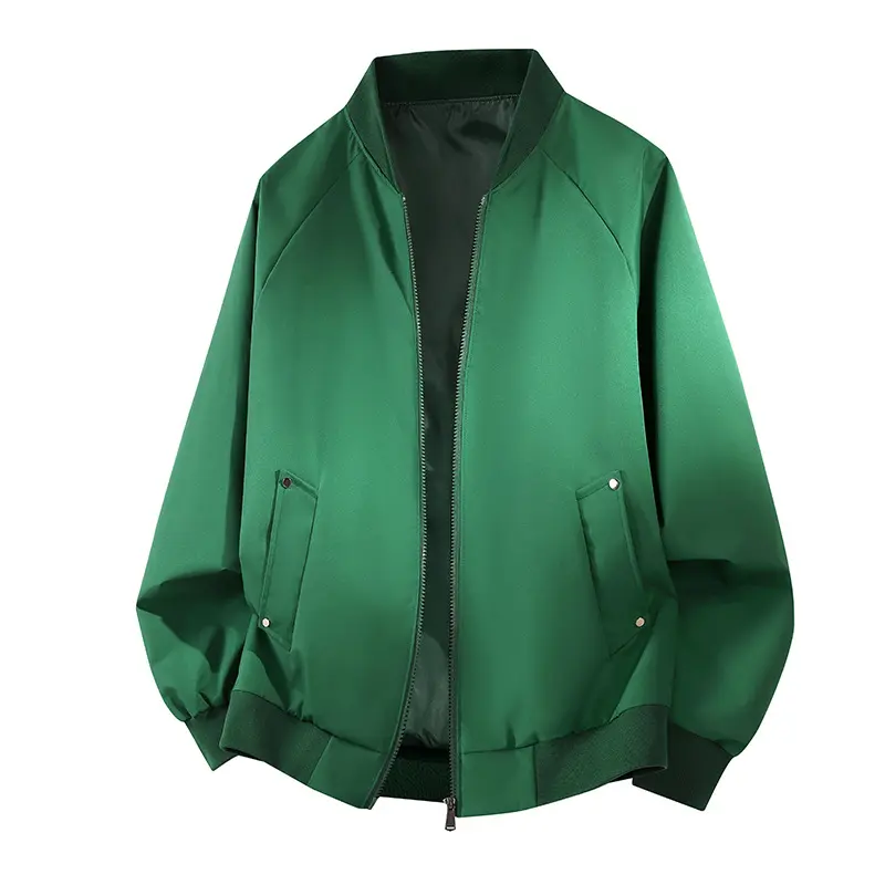 Herren Leichte Outdoor‑Bomberjacke im Clean‑Look mit Raglanärmeln, verdecktem Zwei‑Wege‑Reißverschluss & praktischen Pattentaschen Drune