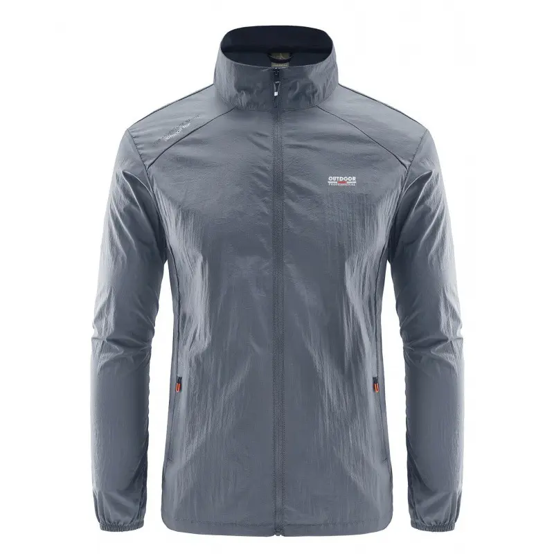 Herren Leichte Outdoor-Jacke mit hohem Kragen Drune