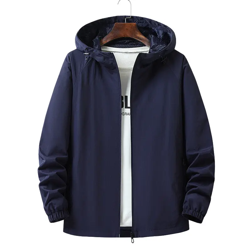 Herren Leichte Outdoor-Jacke mit verstellbarer Kapuze Drune