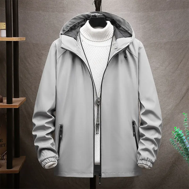 Herren Leichte Sportjacke mit Kapuze Drune