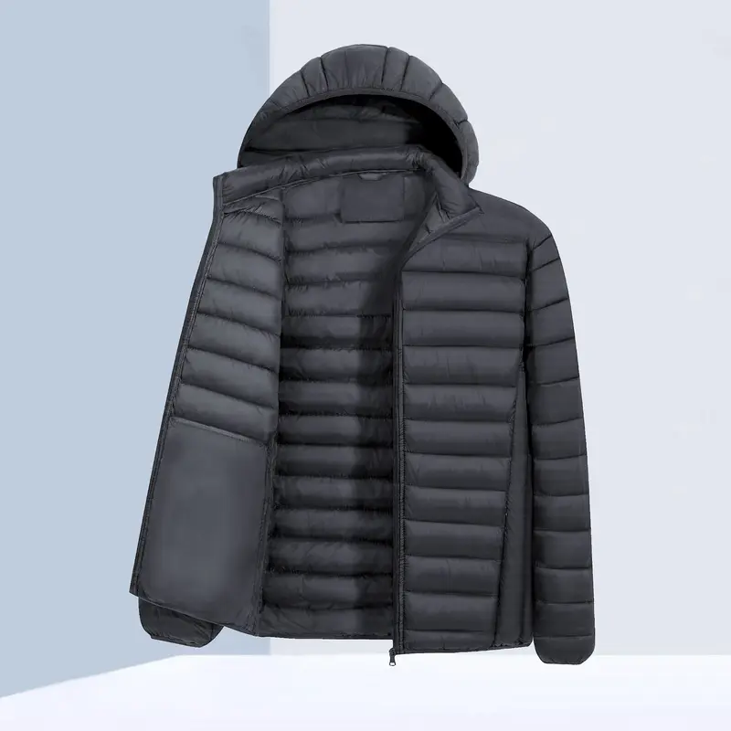 Herren Leichte Steppjacke mit Kapuze Drune