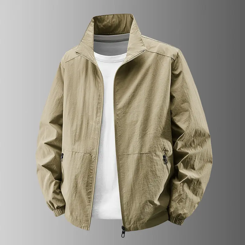 Herren Leichte Übergangsjacke mit hochabschließendem Kragen Drune