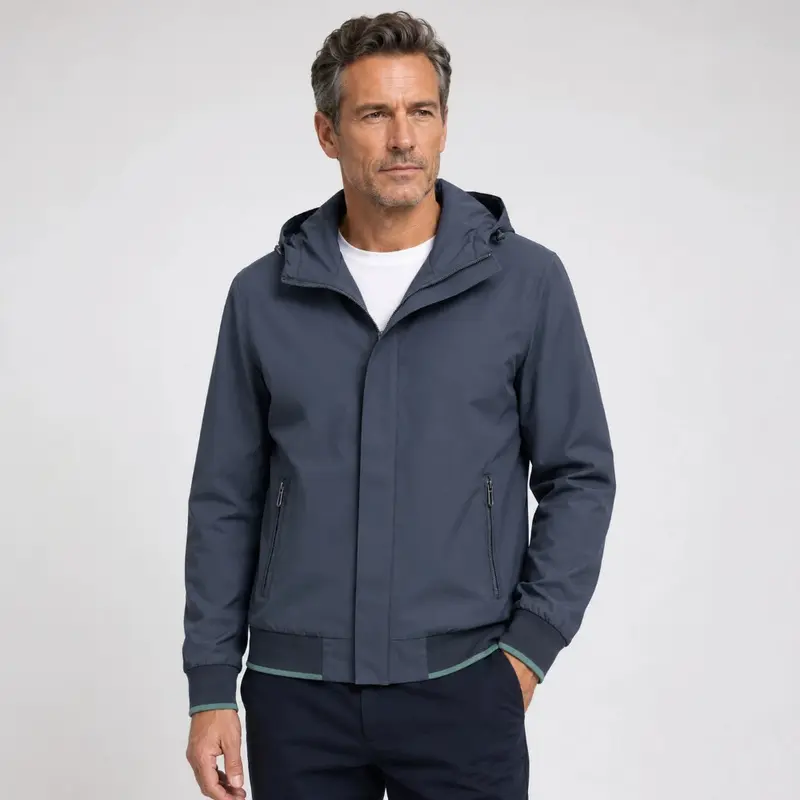 Herren Leichte Übergangsjacke mit Kapuze Drune