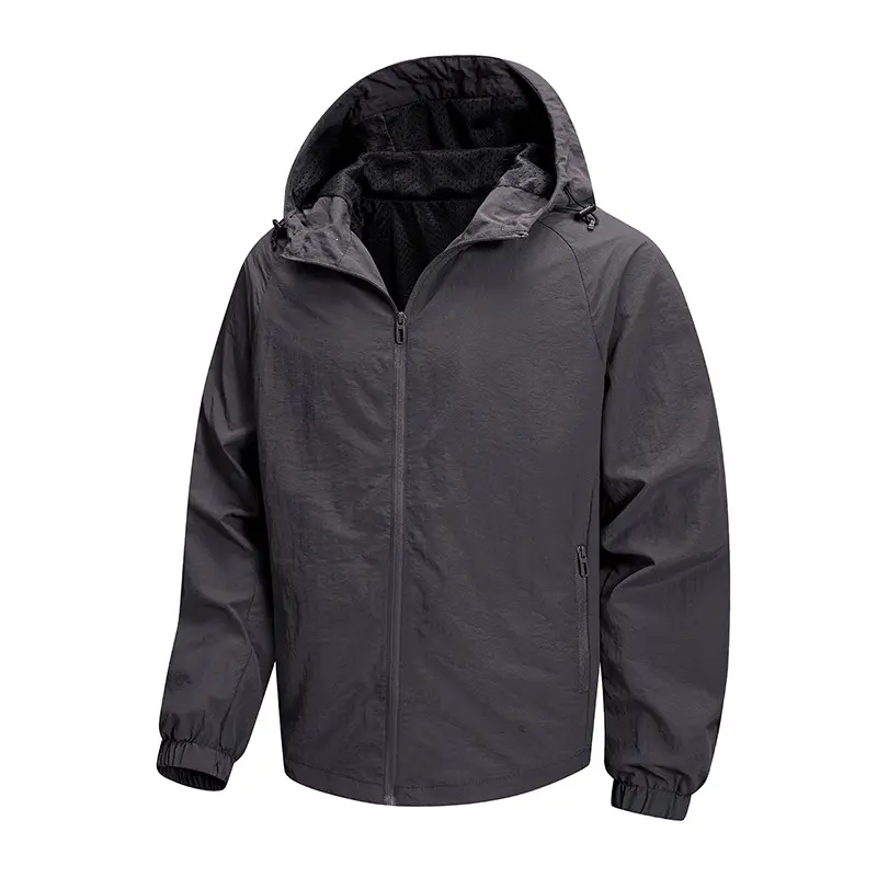 Herren Leichte Übergangsjacke mit Kapuze und atmungsaktiven Einsätzen Drune