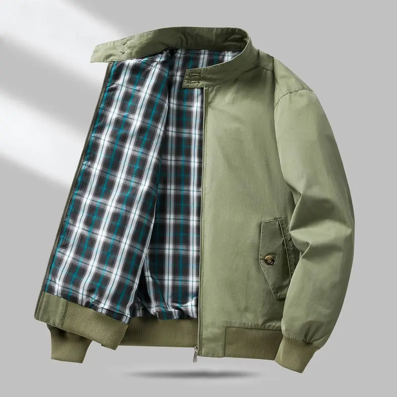 Herren Leichte Übergangsjacke mit Karo-Innenfutter Drune