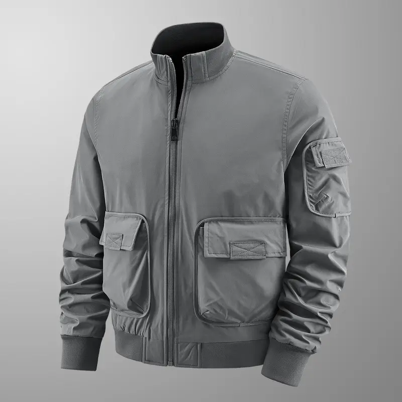 Herren leichte Übergangsjacke mit vielen Taschen Drune