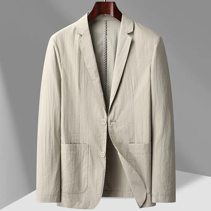 Herren Leichter unstrukturierter Sakko-Blazer mit Patch-Taschen & Reverskragen Drune