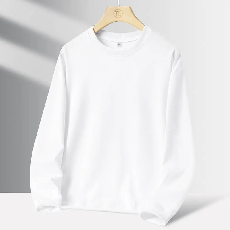 Herren Minimalistisches Rundhals-Sweatshirt mit französischer Terry-Innenseite & Oversize-Schnitt Drune