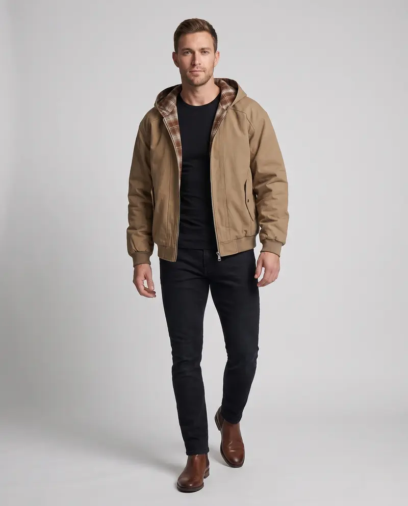 Herren Mode Übergangsjacke mit hoher Funktionalität Drune