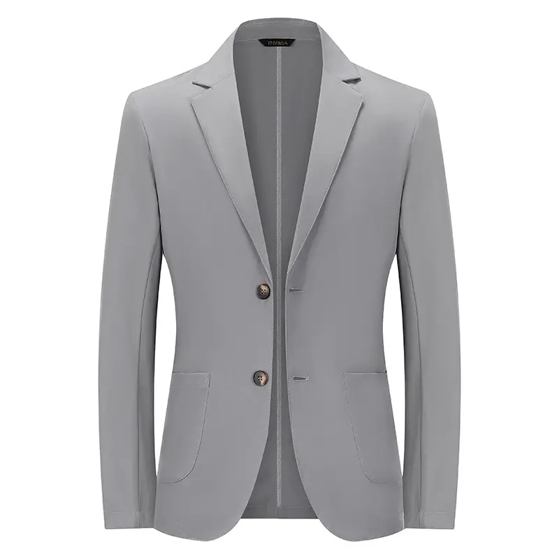 Herren Modernes Slim-Fit Sakko mit schmalem Revers und aufgesetzten Taschen Drune