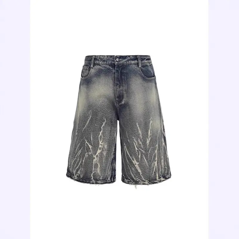 Herren modische Baggy-Shorts im Used-Look Drune