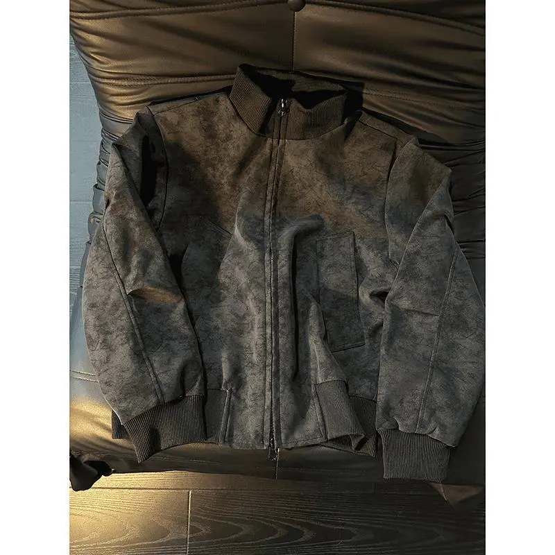 Herren Modische Bomberjacke aus luxuriösem Material Drune