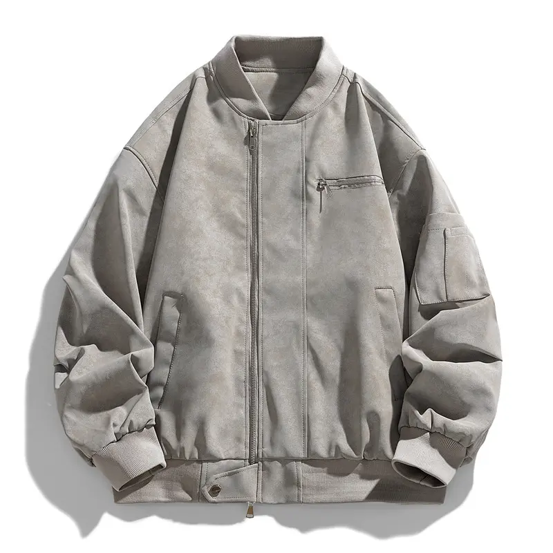 Herren Modische Bomberjacke mit praktischen Taschen Drune