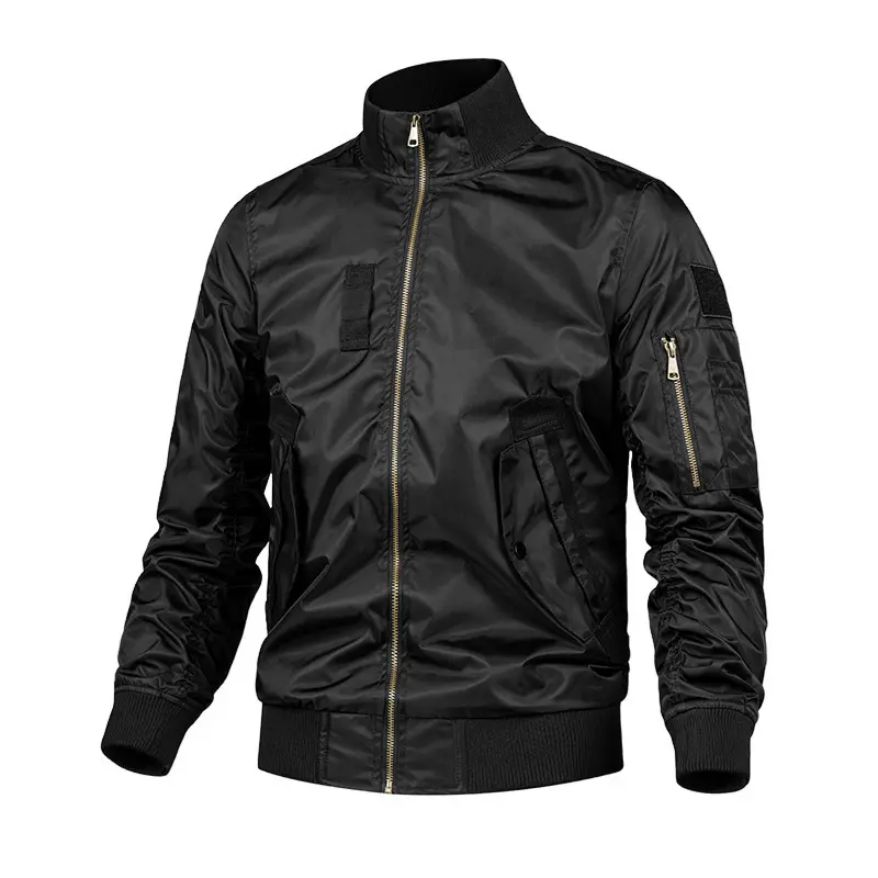 Herren Modische Bomberjacke mit Utility-Taschen Drune