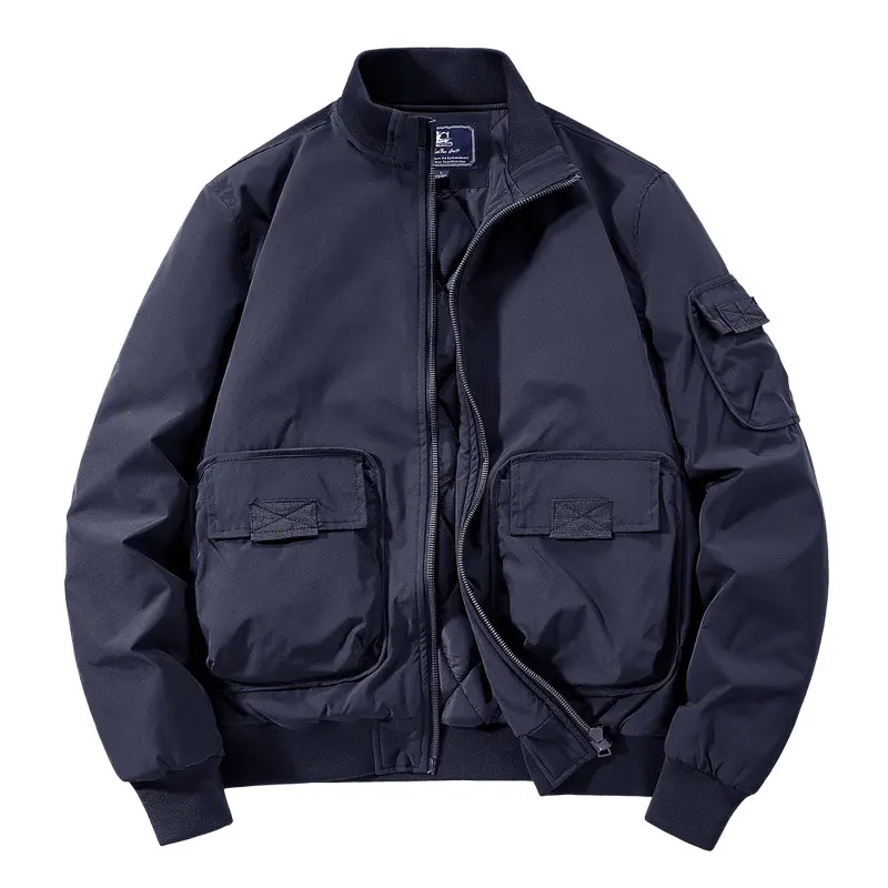 Herren Modische Bomberjacke mit zahlreichen Taschen Drune