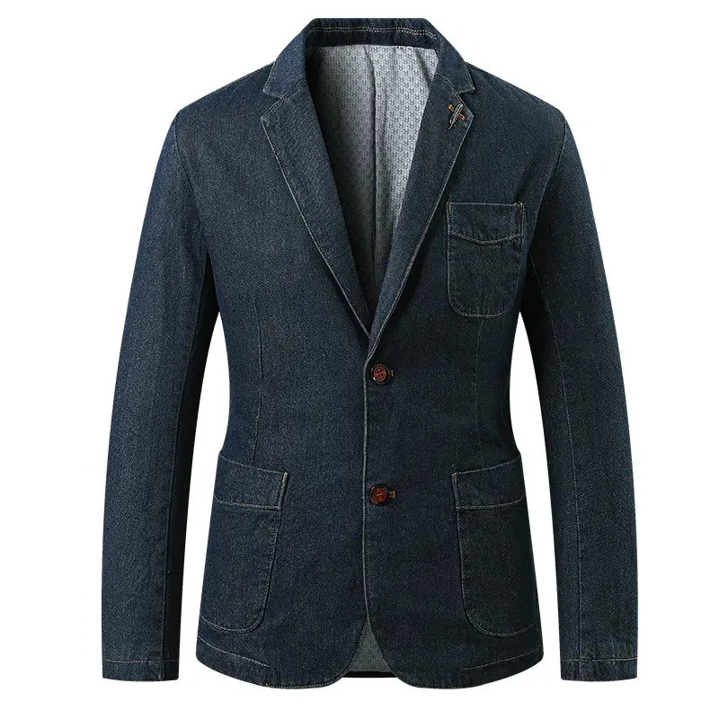 Herren Modische Denim-Blazerjacke Drune