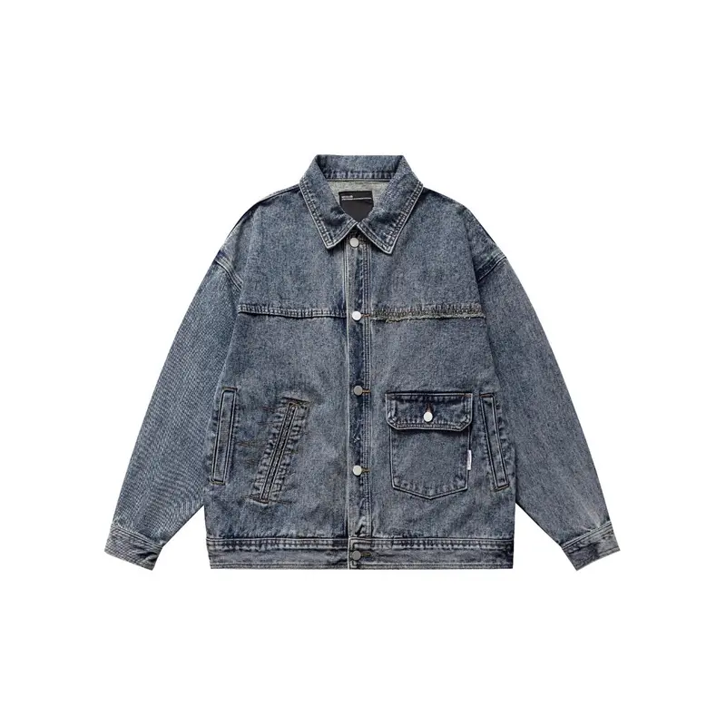 Herren Modische Denim-Jacke Drune