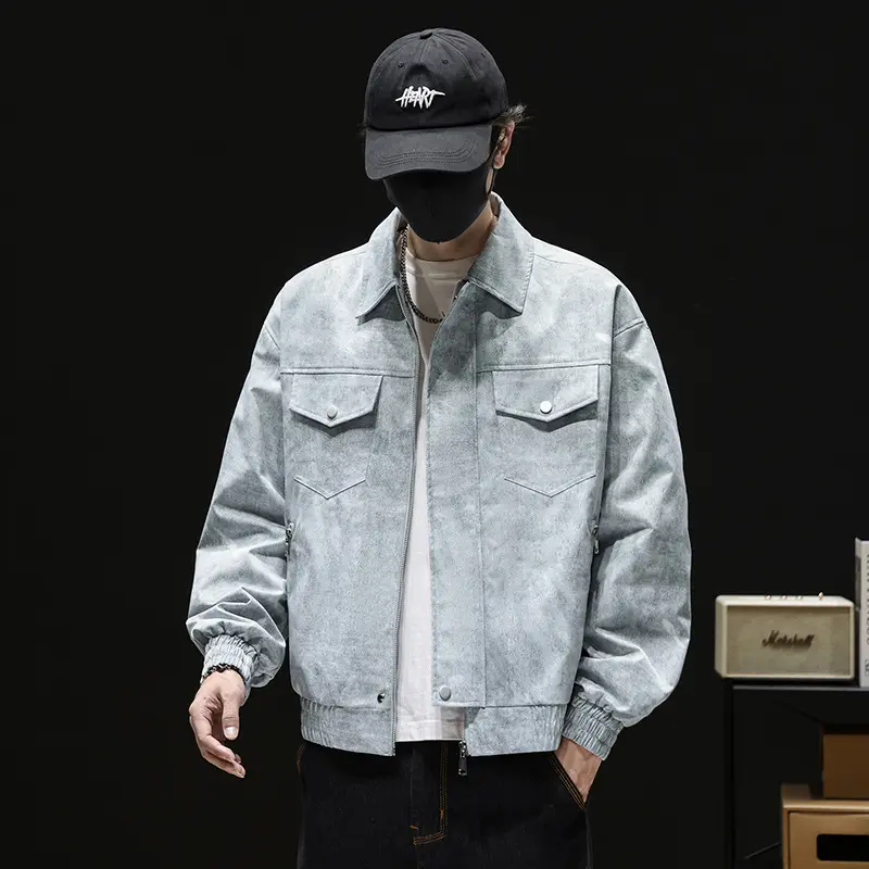Herren Modische Freizeitjacke mit elastischen Bündchen