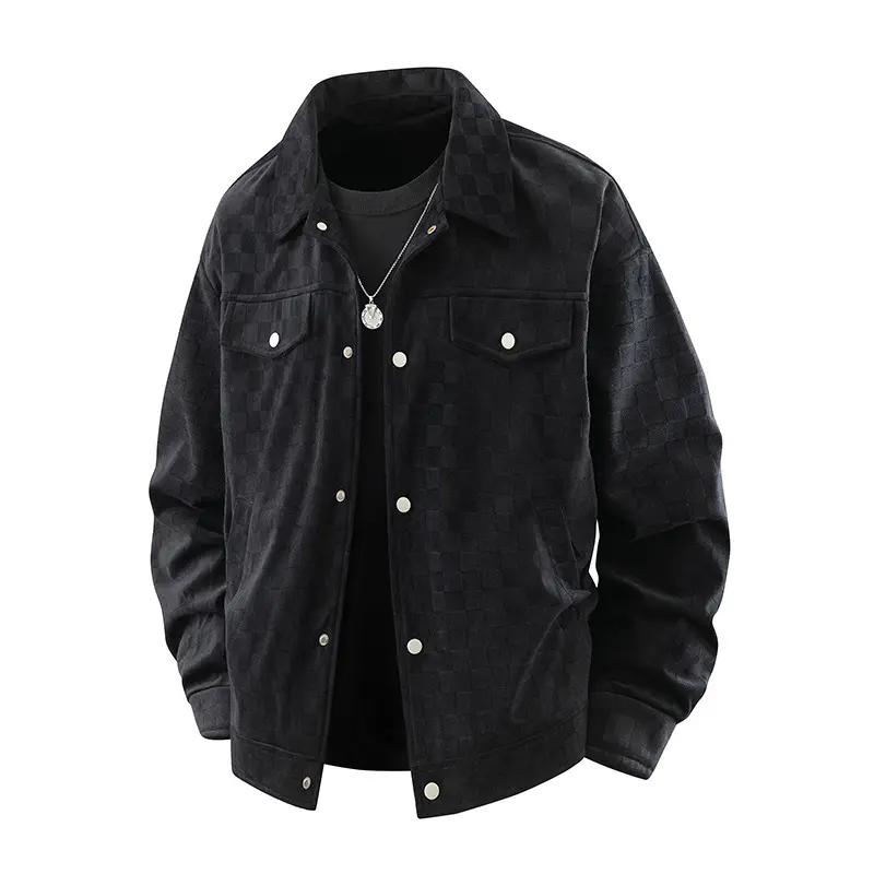Herren Modische Jacke mit Karo-Design
