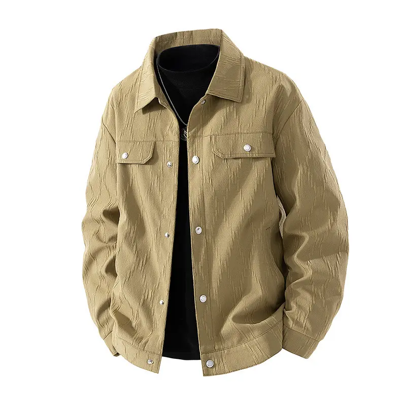 Herren Modische Jacke mit strukturiertem Gewebe Drune
