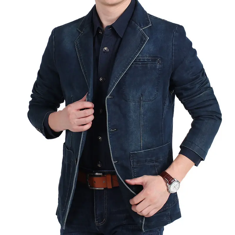 Herren Modische Jeansblazer Drune