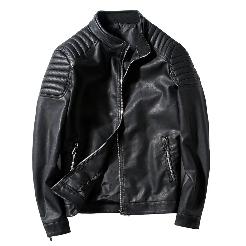 Herren Modische Lederjacke Drune
