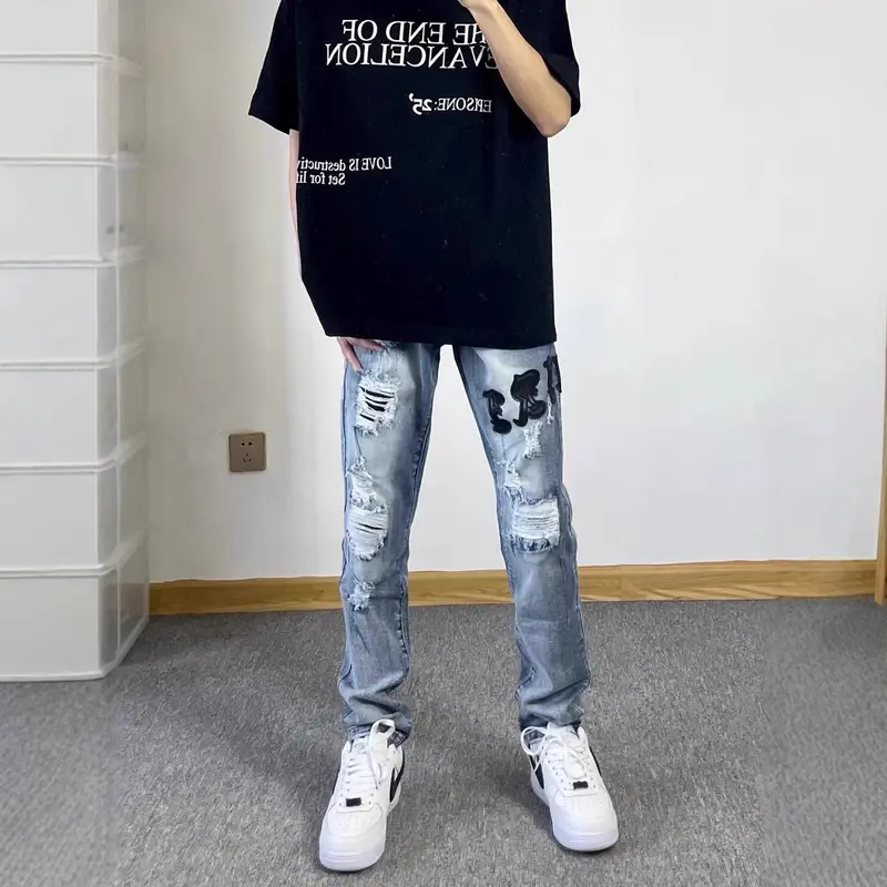 Herren Modische Oversized T-Shirt mit grafischem Print Drune