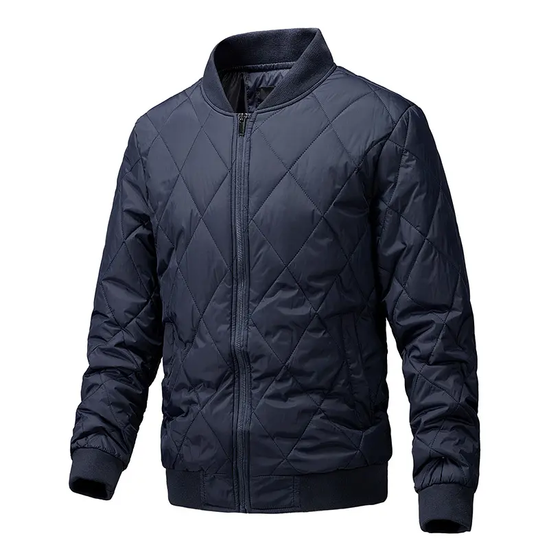 Herren Modische Steppjacke mit hohem Kragen Drune