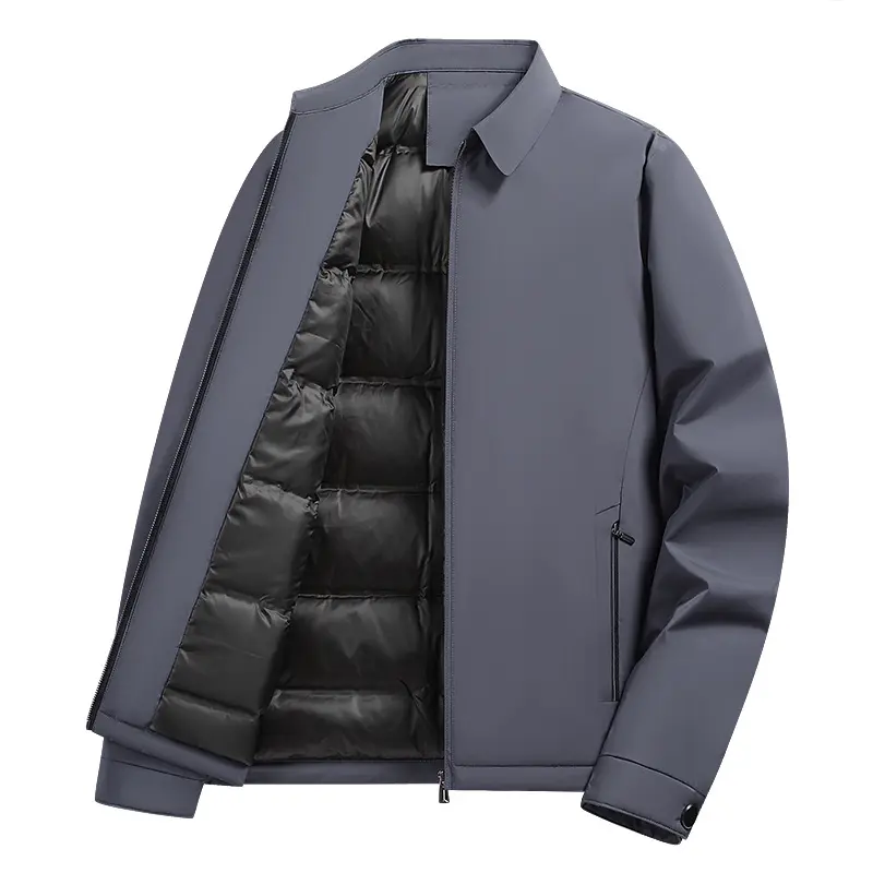 Herren Modische Übergangsjacke mit hochgeschlossenem Kragen Drune