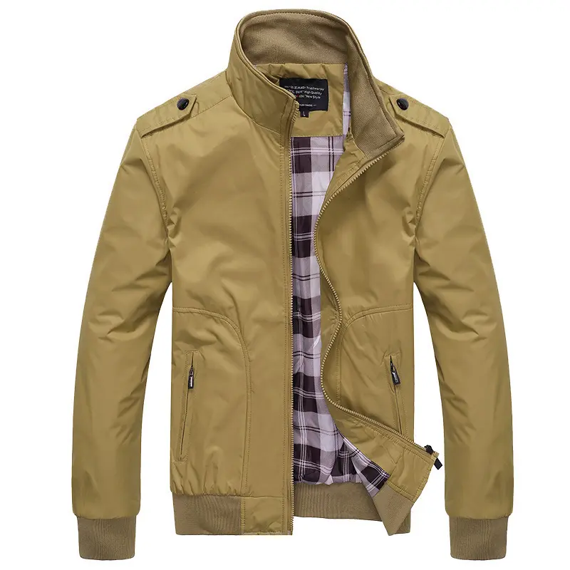 Herren Modische Übergangsjacke mit hohem Kragen Drune